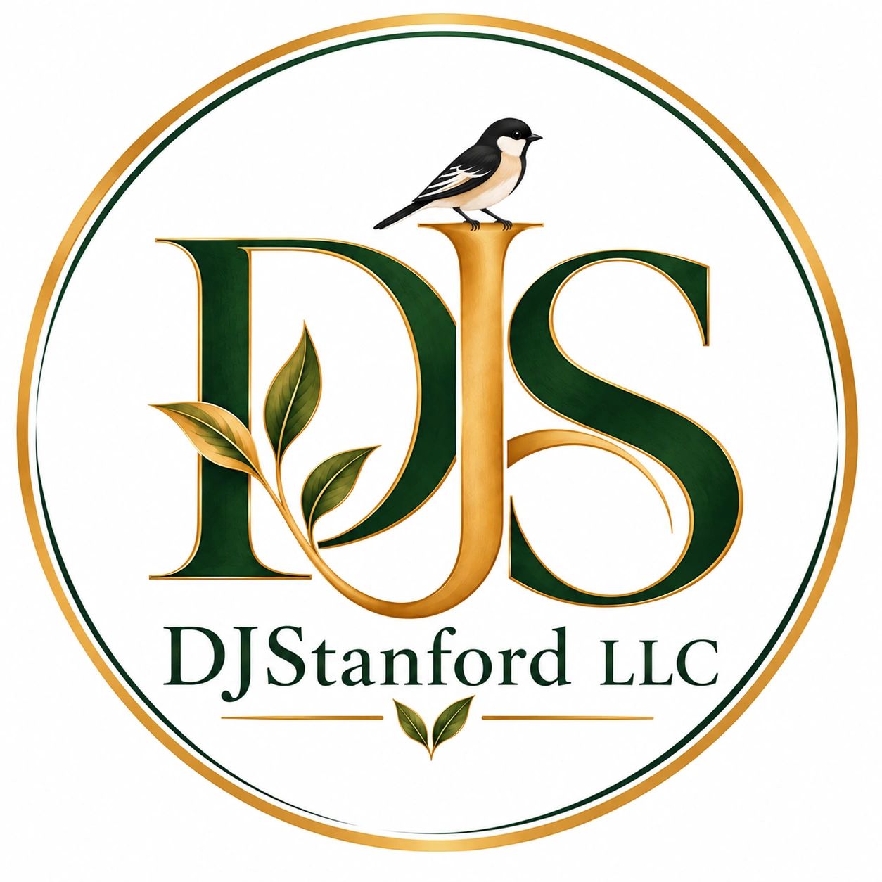 DJStanford LLC circular monogram logo
